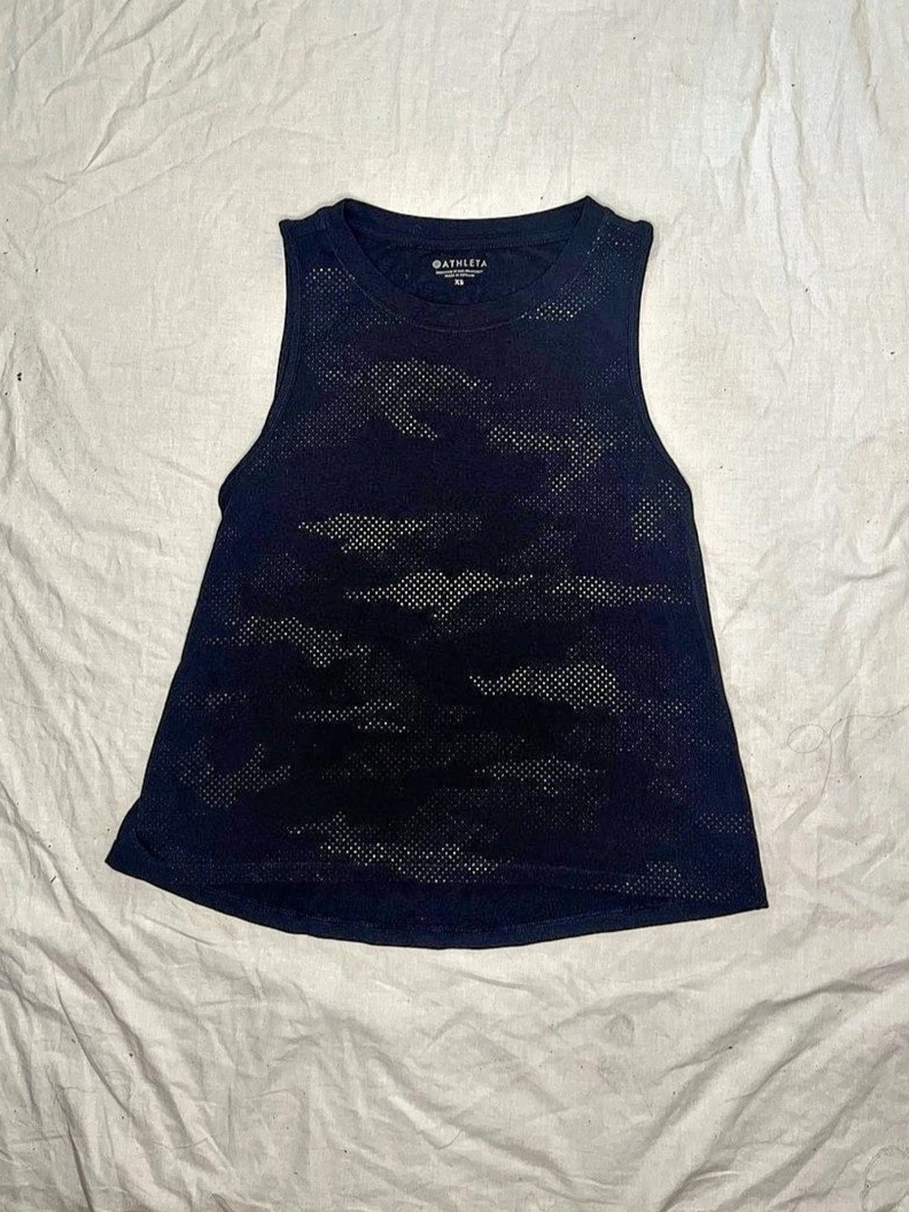 Athleta Interval Perforated Tank Black XS